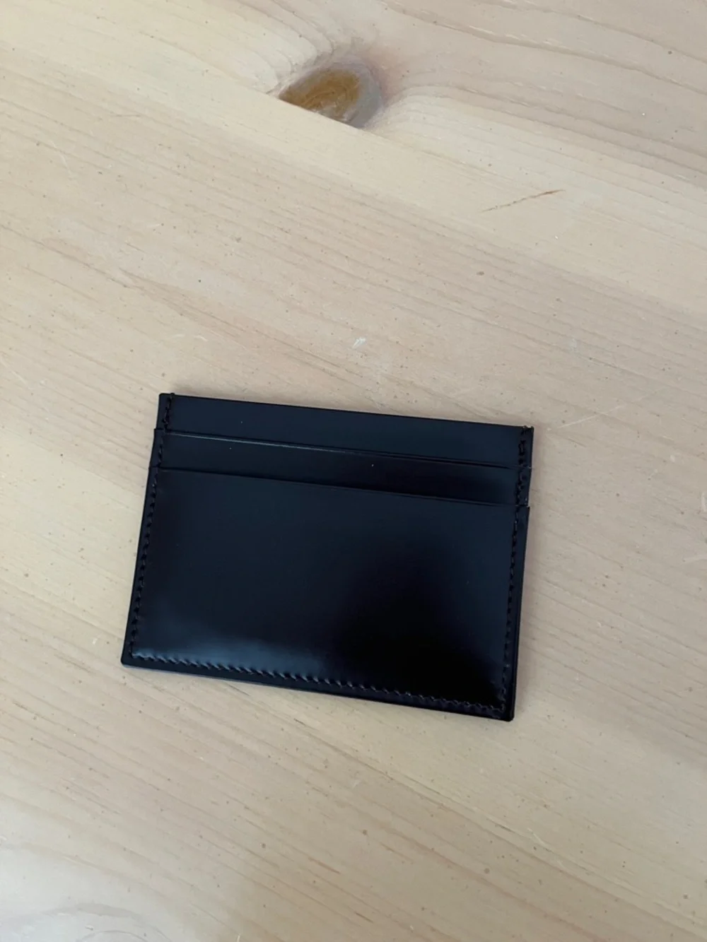 Brooks Brothers leather dark brown Card Holder new never used